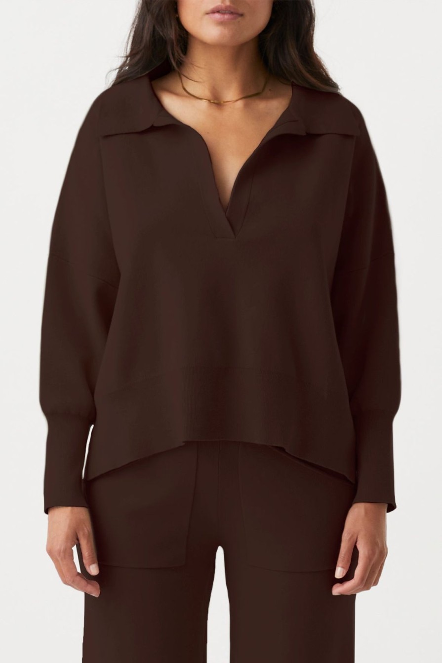 Arcaa Easton Sweater-Chocolate