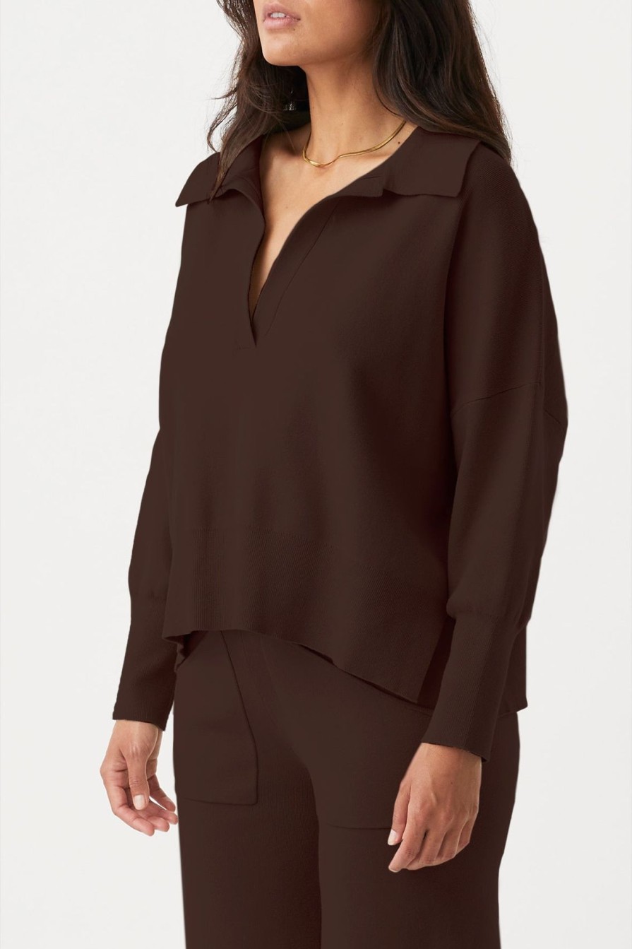 Arcaa Easton Sweater-Chocolate