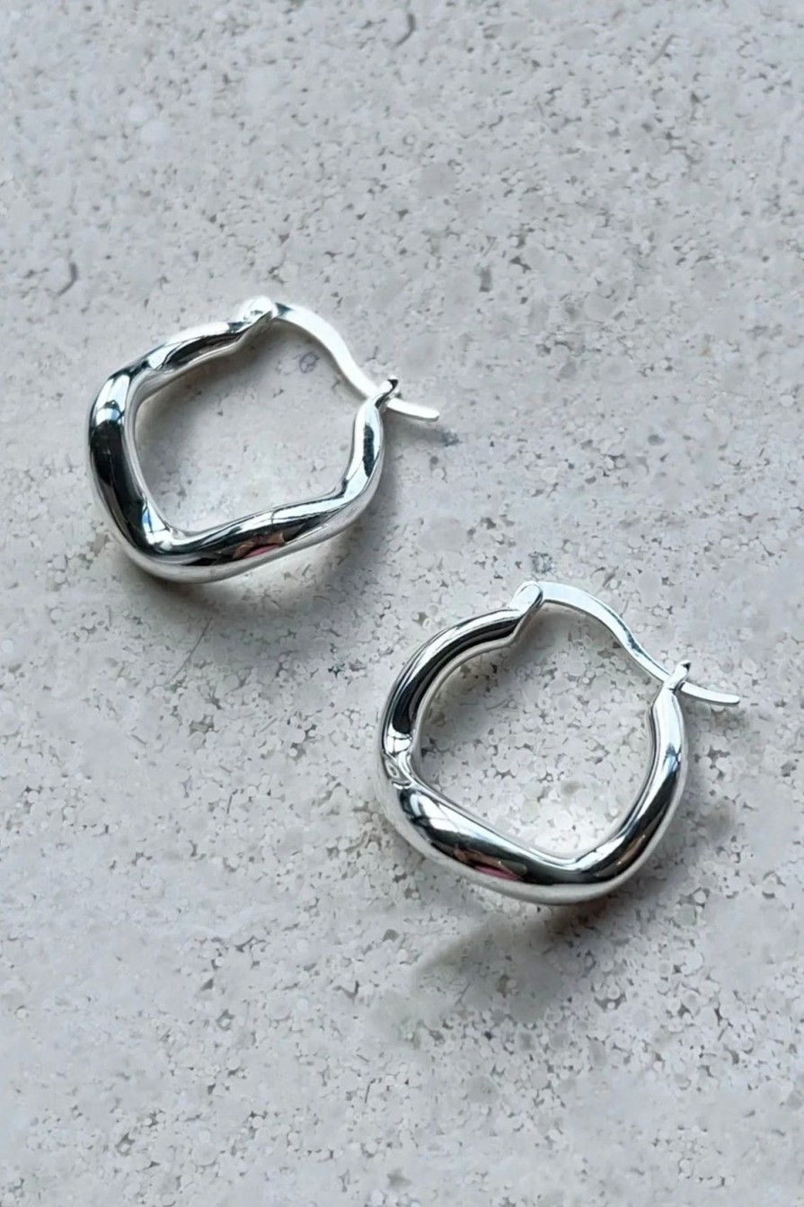 Arcaa Saint Valentine-Wabi Sabi Hoops-Silver