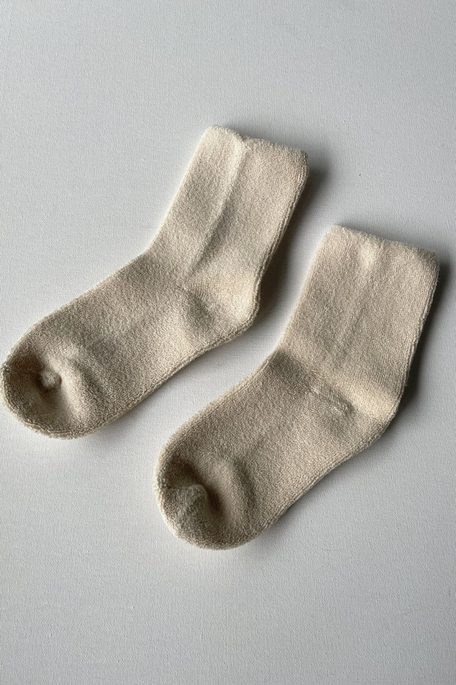 Arcaa Le Bon Shoppe Cloud Socks-Ecru