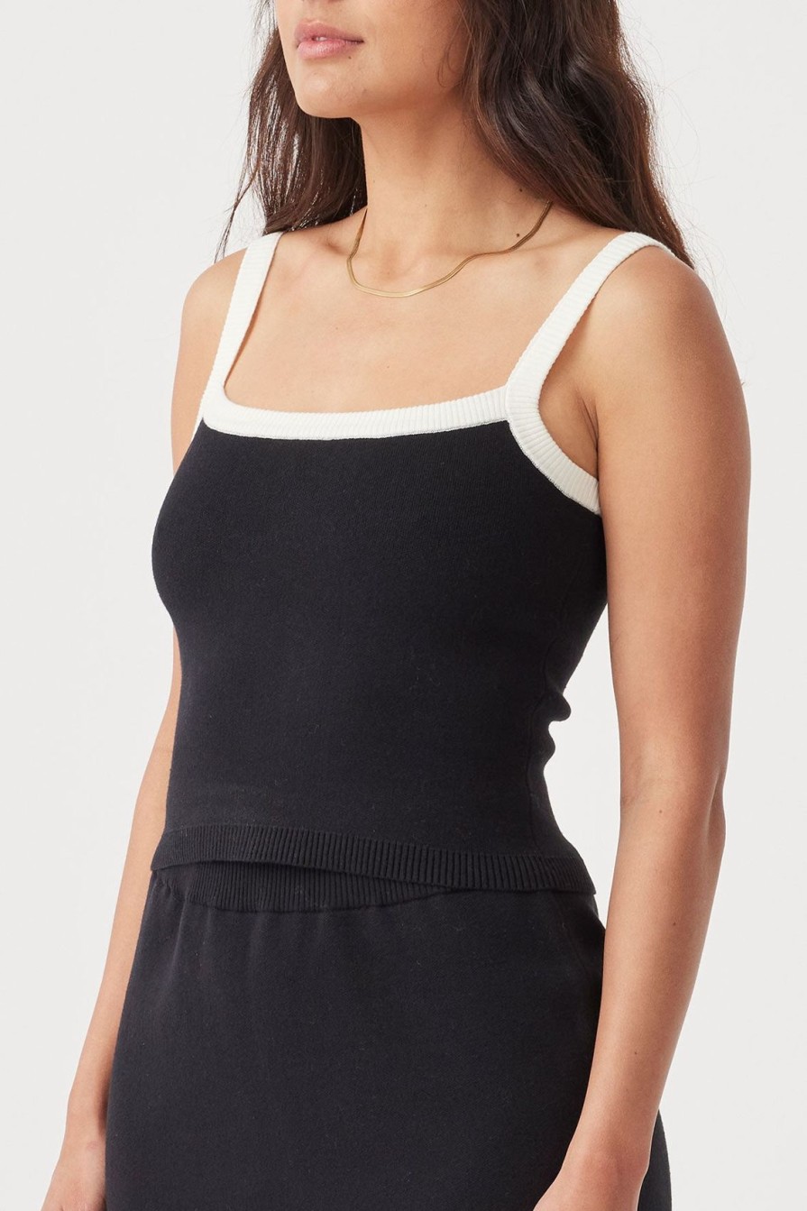 Arcaa Duke Tank-Black & Cream