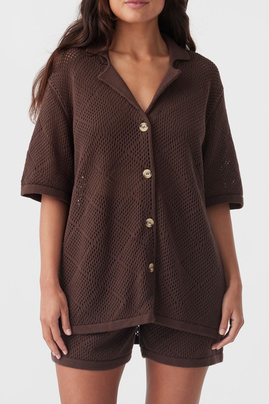 Arcaa Ezra Shirt-Chocolate