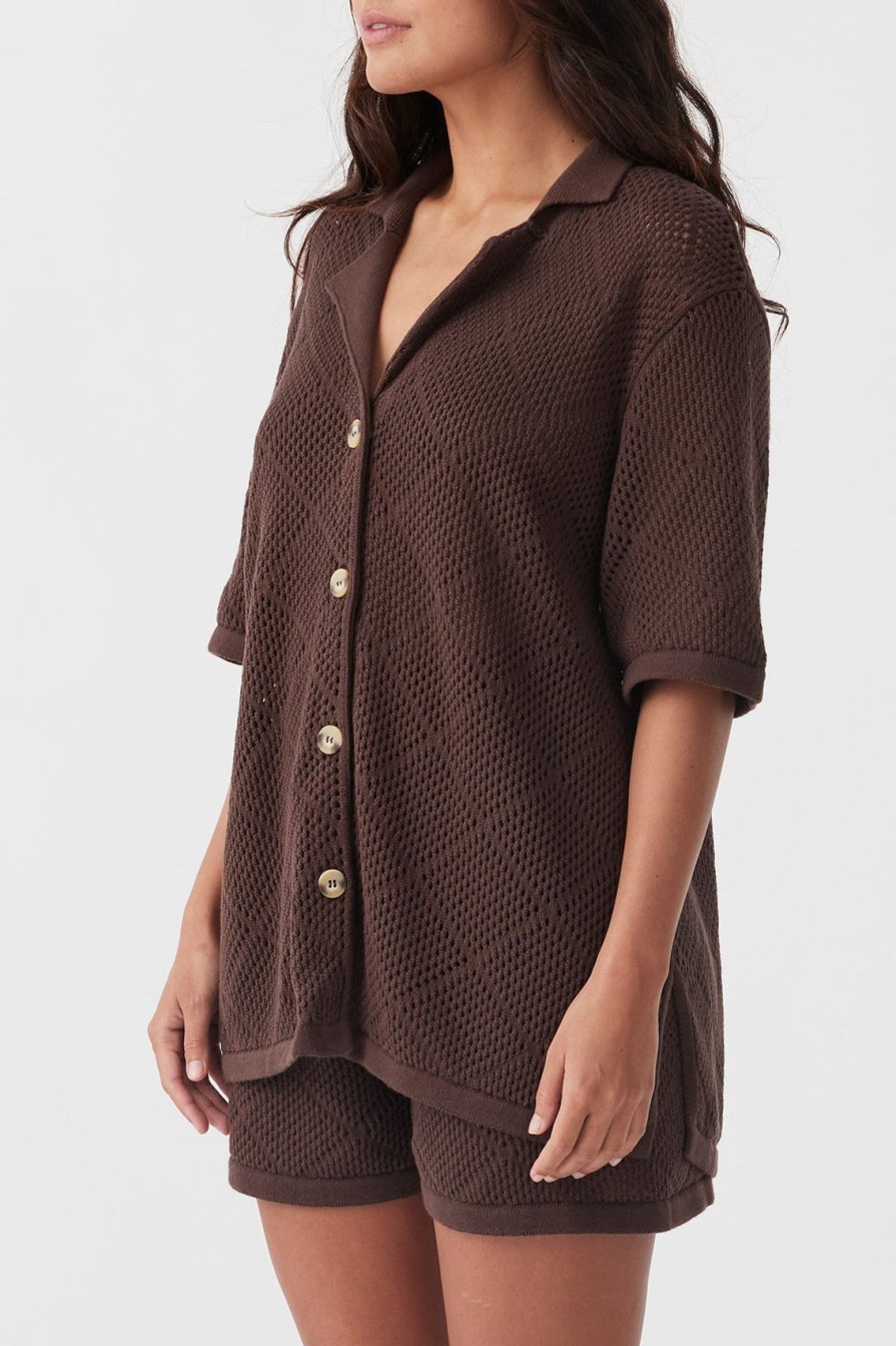 Arcaa Ezra Shirt-Chocolate