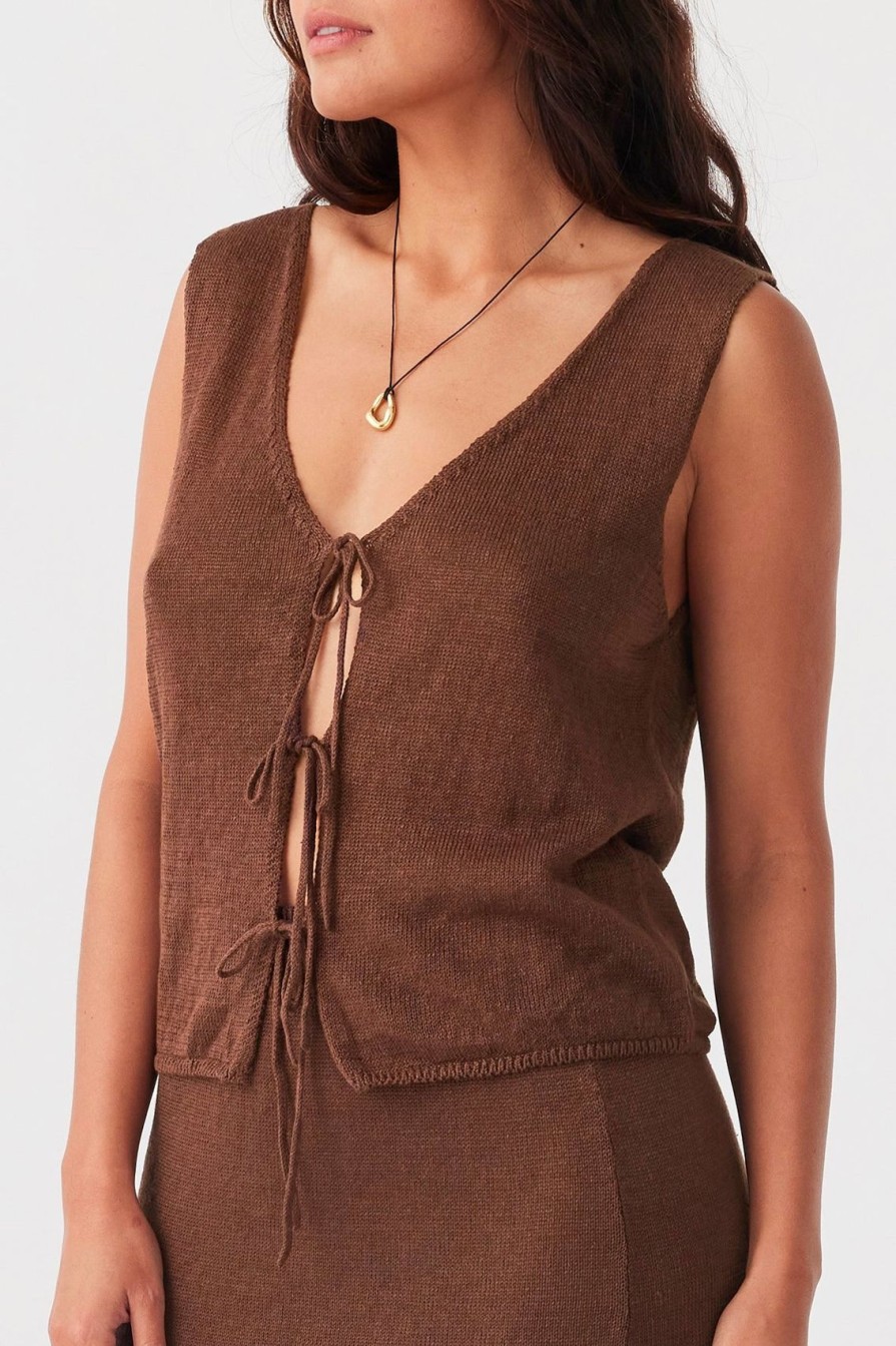 Arcaa Pearla Vest-Chocolate