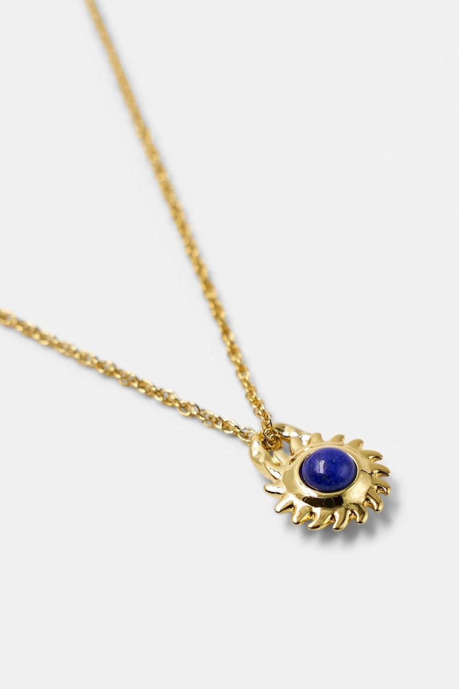 Arcaa Brie Leon-Venus Locket Pendant-Gold/Lapis