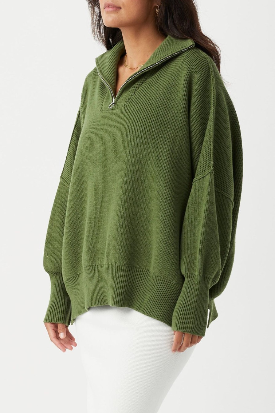 Arcaa London Zip Sweater-Caper