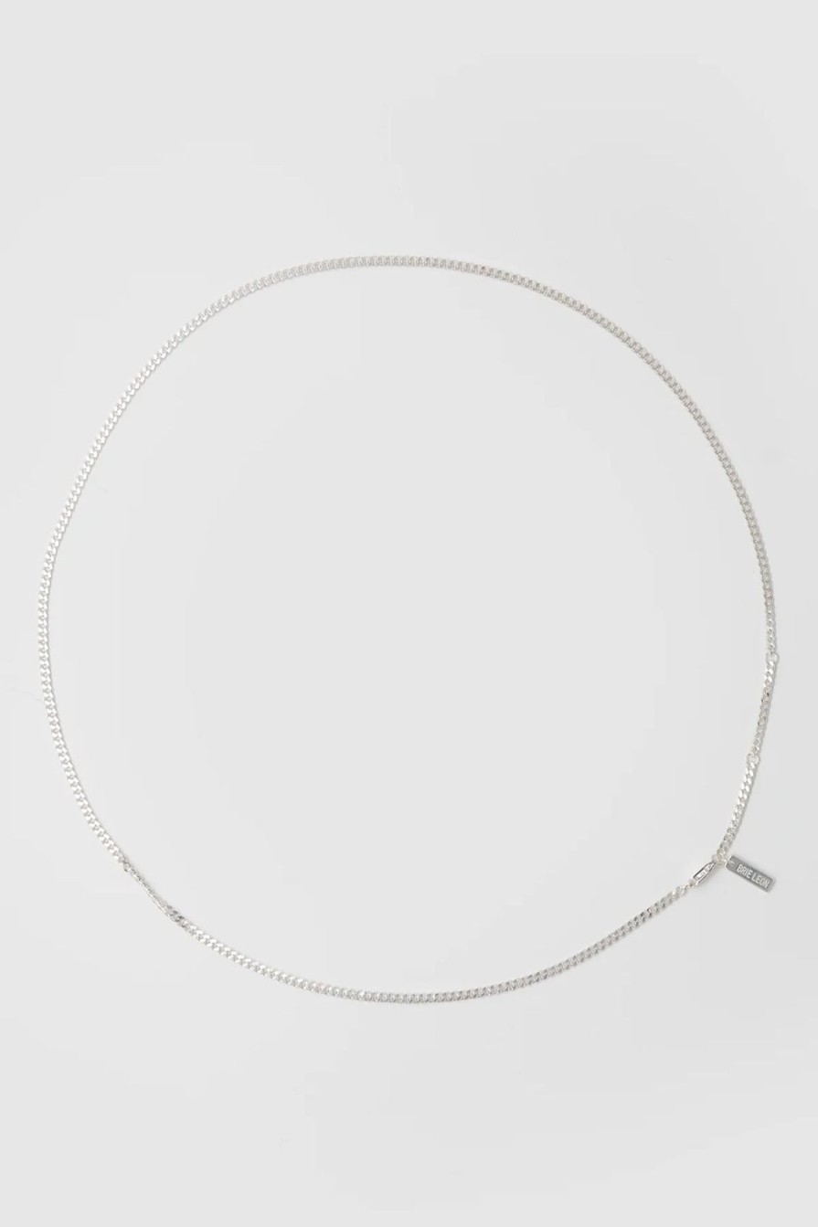 Arcaa Brie Leon-Curb Chain Necklace-Silver