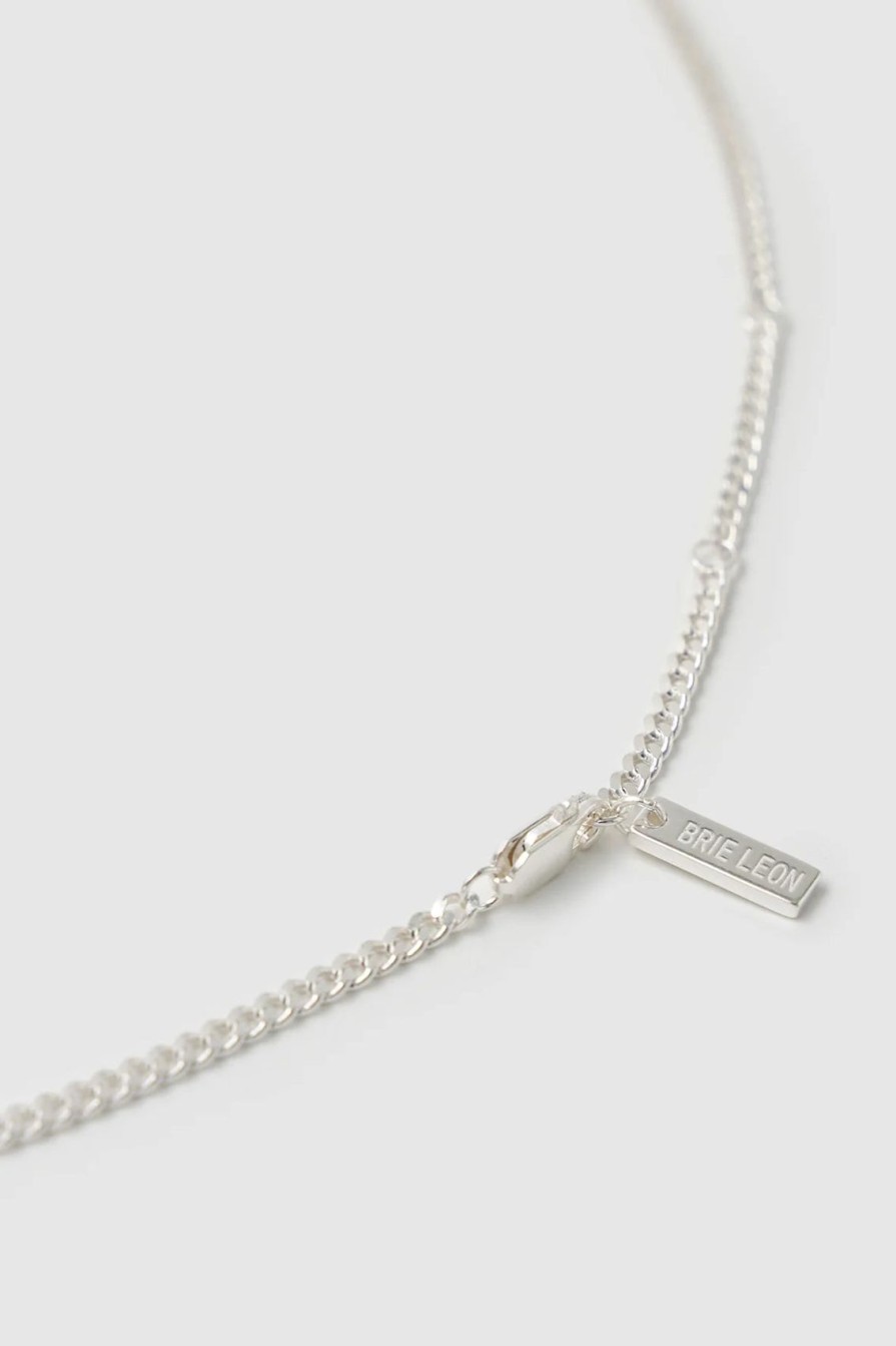 Arcaa Brie Leon-Curb Chain Necklace-Silver